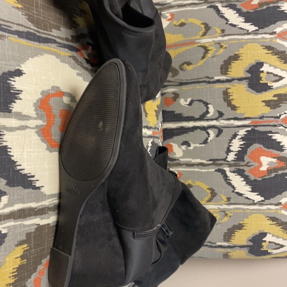 Bebe tall black over the knee boots-wedge heel - Picture 6 of 6